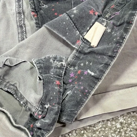 Y2k Low Rise Roxy Short Shorts Gray Faded Stretch Low Rise Essentials 34' Waist - Picture 4 of 10